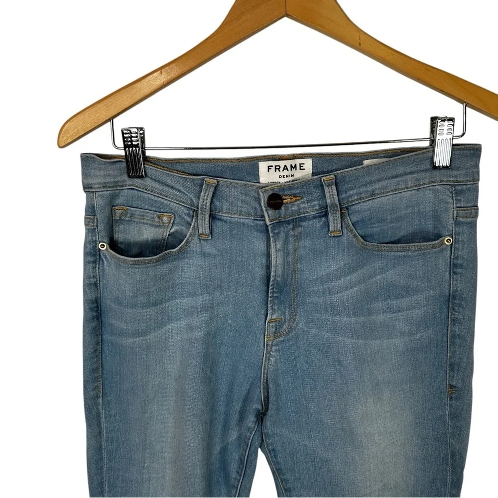 Frame Denim Light Blue Women's Skinny Jeans - Picture 4 of 16